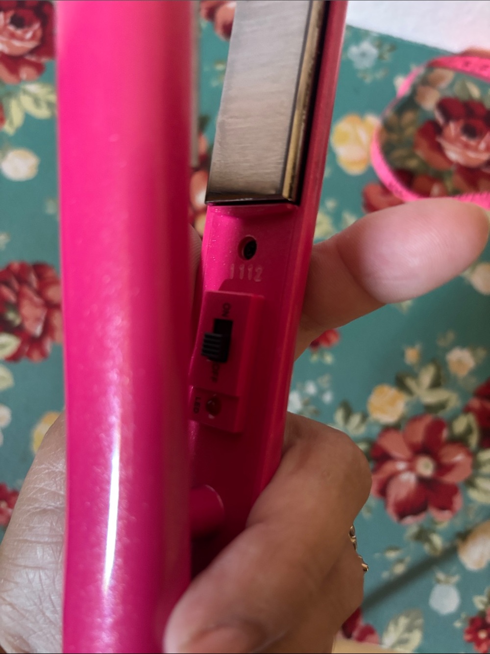 CHI Smart Pink Mini Flat Iron - Travel Hair Straightener, 3” Plates - Picture 5 of 5